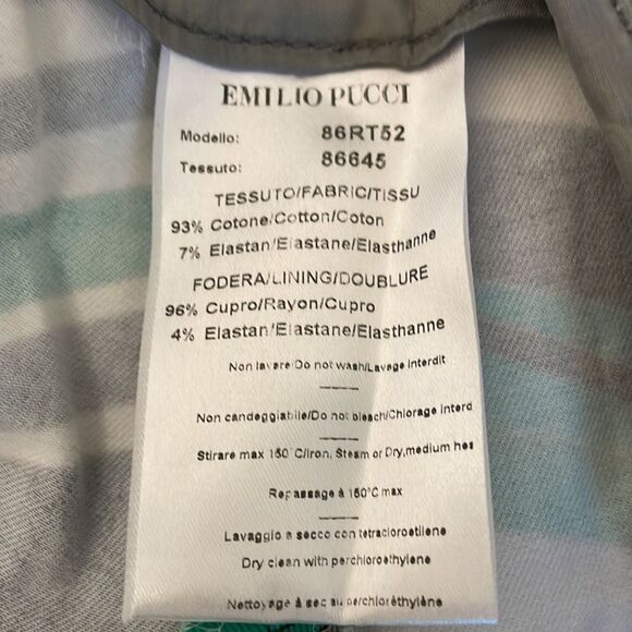 Emilio Pucci Multicolor Swirl Ankle Pants NWOT - Picture 7 of 9